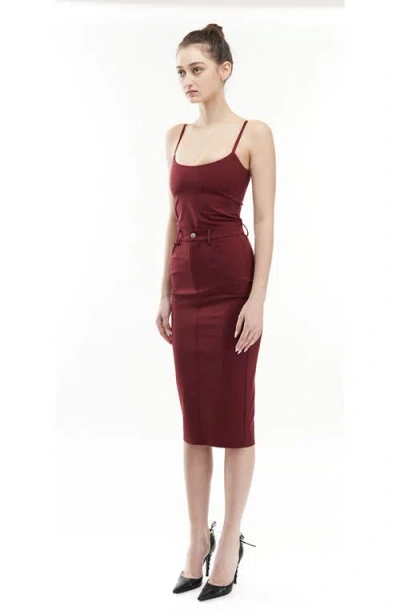 Mother Of All Celeste Top In Burgundy