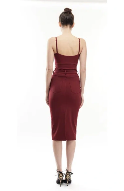 Mother Of All Celeste Top In Burgundy