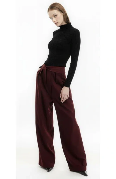 Mother Of All Elena Turtleneck Knit Top In Black