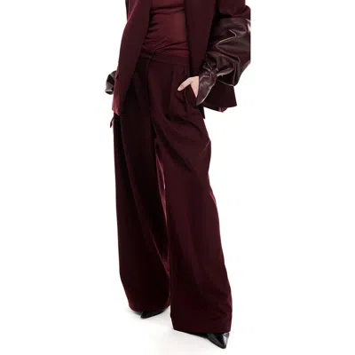 Mother Of All Hedi Pants In Burgundy