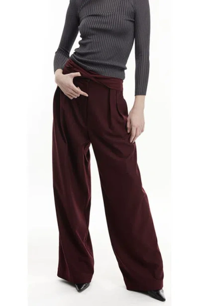 Mother Of All Hedi Pants In Burgundy