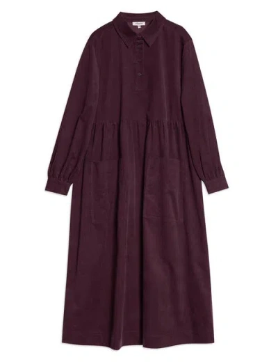 Albaray Cord Placket Midi Dress In Animal Print