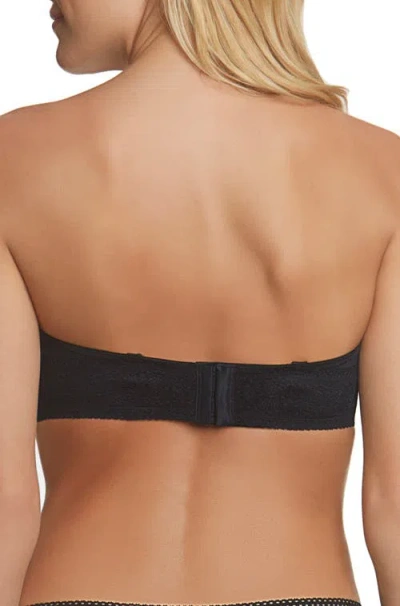 Dominique Intimates Tessa Lace Convertible Strapless Bra With Spacer Cups In Black
