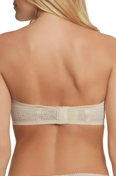 Dominique Intimates Tessa Lace Convertible Strapless Bra With Spacer Cups In Neutral