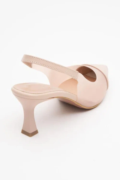 Prologue Shoes Moore Transparent Pointed Toe Pump In Neutral