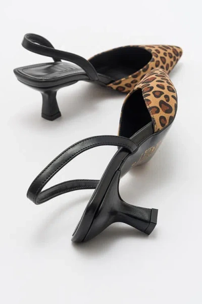 Prologue Shoes Over Pointed Toe Pump In Animal Print