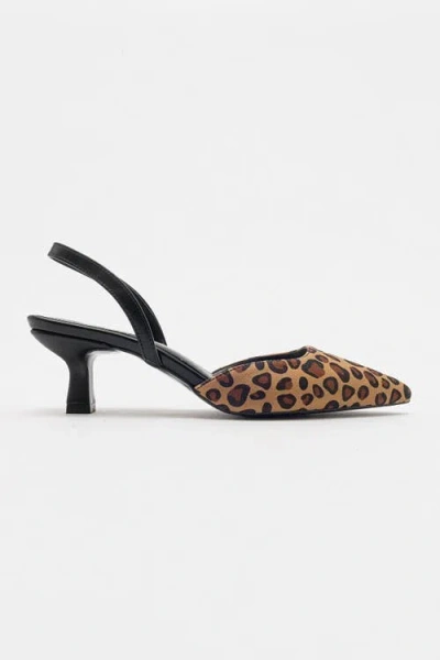 Prologue Shoes Over Pointed Toe Pump In Animal Print