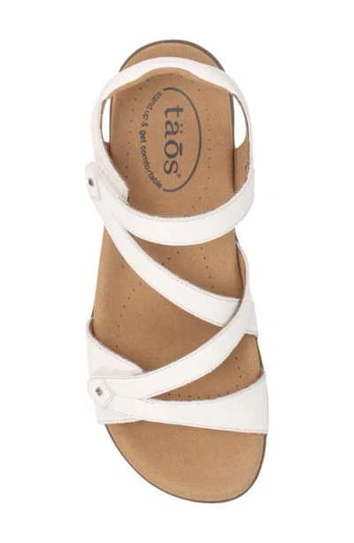 Taos Big Time Ankle Strap Sandal In Neutral