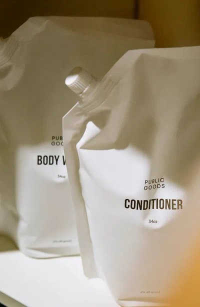 Public Goods Travel And Home Conditioner Set In White