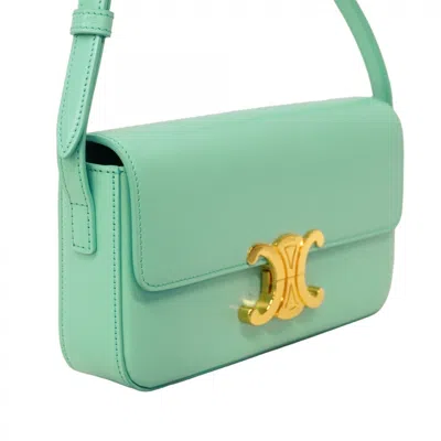 Pre-owned Celine Green Leather Shoulder Bag ()