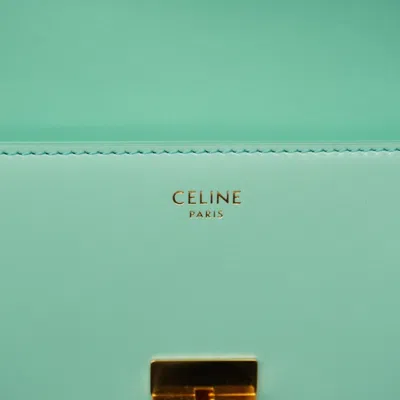 Pre-owned Celine Green Leather Shoulder Bag ()