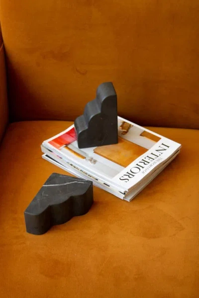 Parma Tile Cloud Bookend In Black