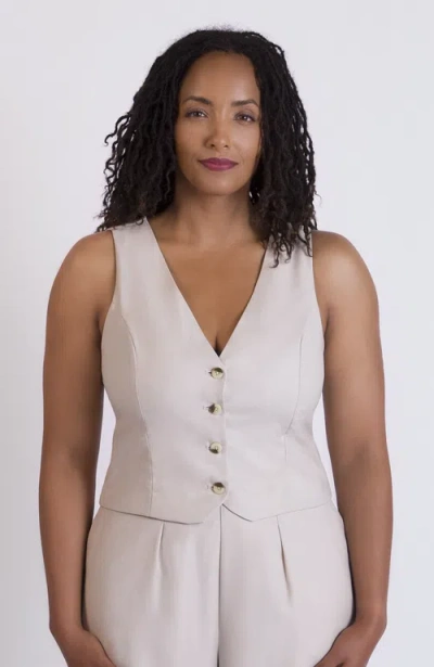 Aam The Label The Wool Vest In Nude