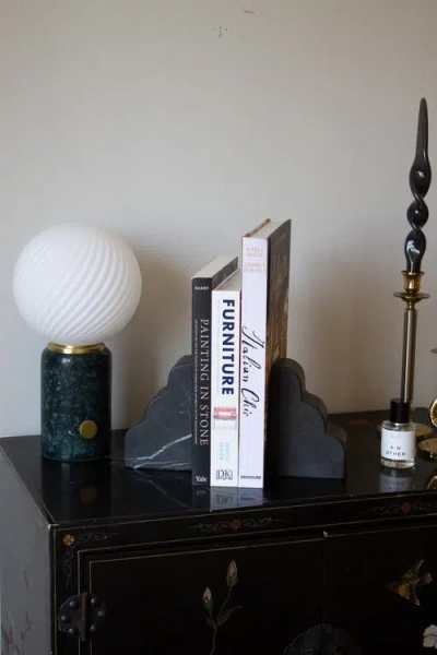 Parma Tile Cloud Bookend In Black