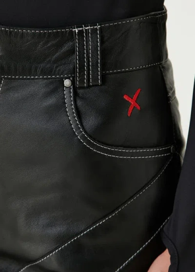 Pcfg Boomerang Leather Pant In Multi