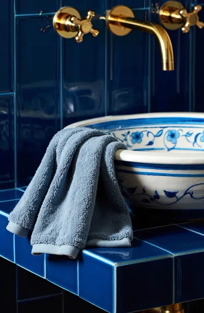 Italic Ultraplush Australian Cotton Washcloth In Blue