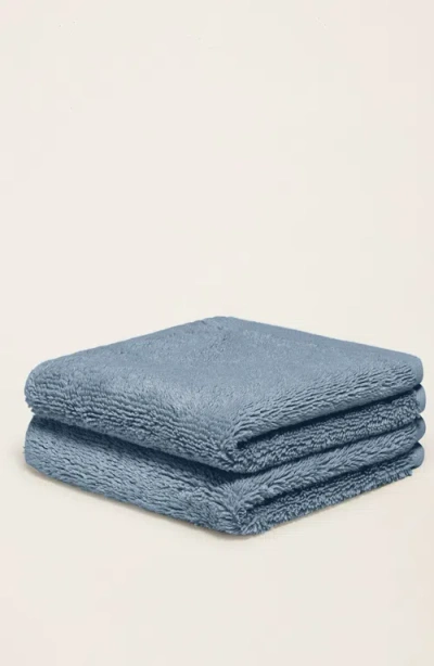 Italic Ultraplush Australian Cotton Washcloth In Blue
