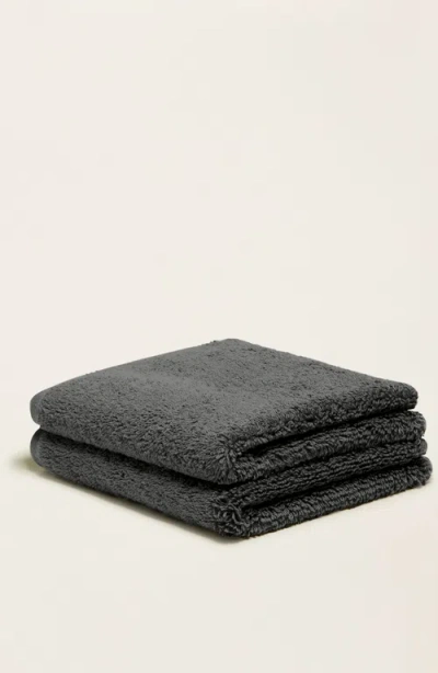 Italic Ultraplush Australian Cotton Washcloth In Gray