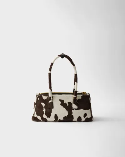 Prada Bonnie Medium Printed Leather Handbag In Multi