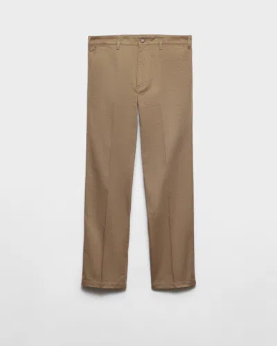 Prada Chinohose Aus Baumwolle In Nude