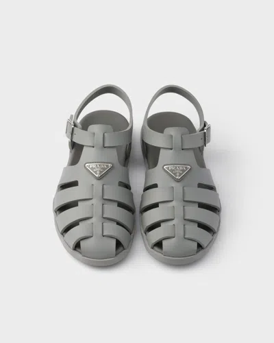 Prada Rubber Fisherman Sandals In Multi