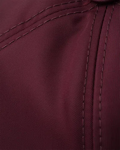 Prada Nylon Baseball Cap Panel Construction Visor Brim In Brown