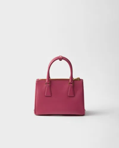 Prada Galleria Small Saffiano Leather Bag In Pink