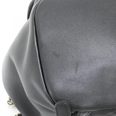 Pre-owned Chanel Black Leather Backpack ()
