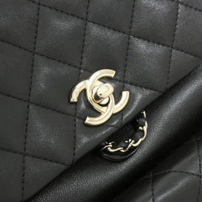 Pre-owned Chanel Black Leather Backpack ()
