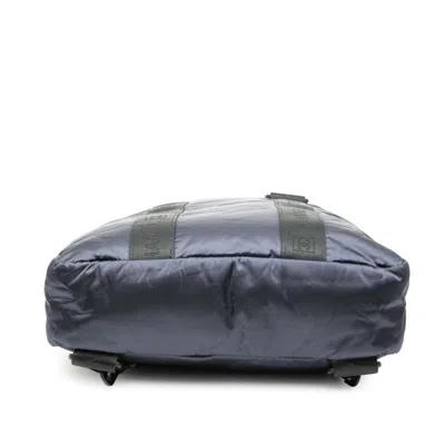 Pre-owned Chanel Black Navy Nylon Backpack () In Multi