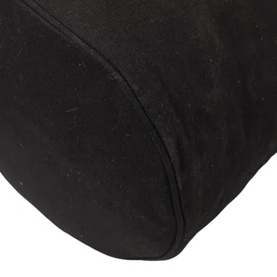 Pre-owned Chanel Black White Canvas Vinyl Shoulder Bag () In Multi