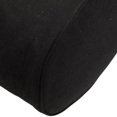 Pre-owned Chanel Black White Canvas Vinyl Shoulder Bag () In Multi