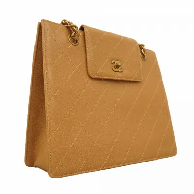 Pre-owned Chanel Brown Grained Calfskin Tote Bag ()