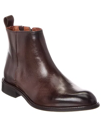 Donald Pliner Ismael Leather Boot In Brown