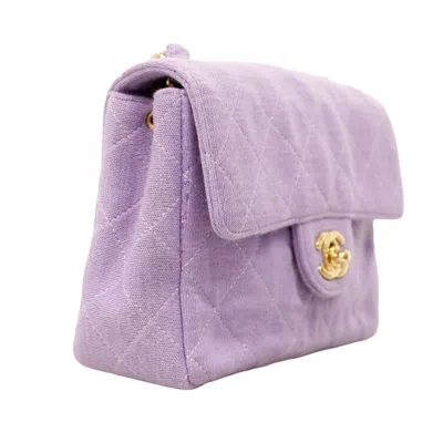 Pre-owned Chanel Purple Cotton Shoulder Bag ()