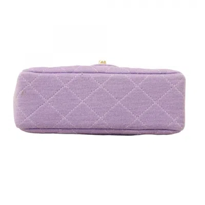 Pre-owned Chanel Purple Cotton Shoulder Bag ()