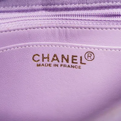 Pre-owned Chanel Purple Cotton Shoulder Bag ()