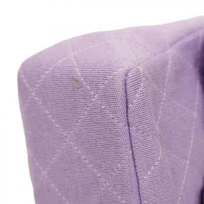 Pre-owned Chanel Purple Cotton Shoulder Bag ()