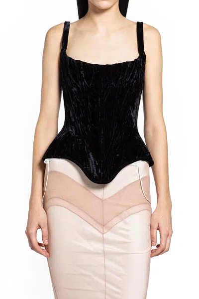 Dilara Findikoglu Shield Corset In Black