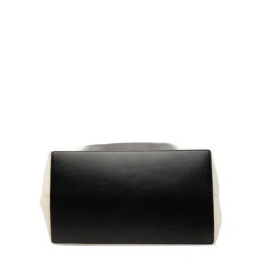 Pre-owned Dior Christian  Black Ivory Canvas Leather Shoulder Bag Tote Bag () In Multi