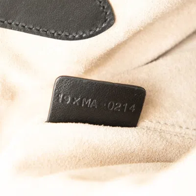 Pre-owned Dior Christian  Black Ivory Canvas Leather Shoulder Bag Tote Bag () In Multi