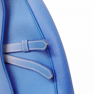 Pre-owned Dior Christian  Blue White Leather Shoulder Bag () In Multi