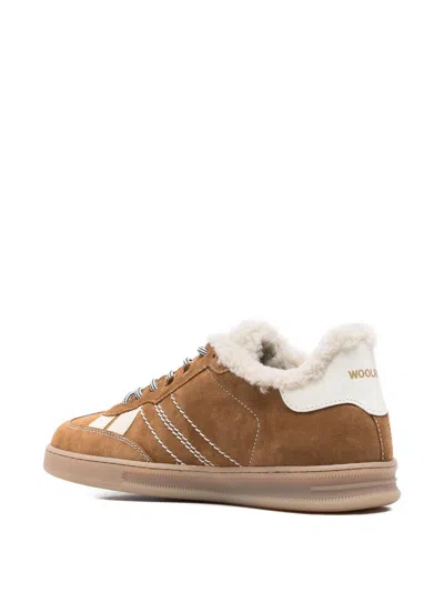 Woolrich Leather Sneakers In Multi