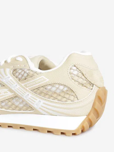 Bottega Veneta Orbit Sneakers Low Top Mesh Panels Rubber Sole In Neutral