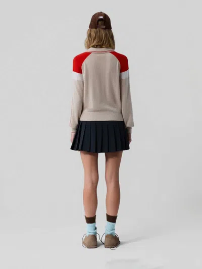 Guest In Residence Alpine Collegiate Color-block Cashmere Polo Sweater In Multi