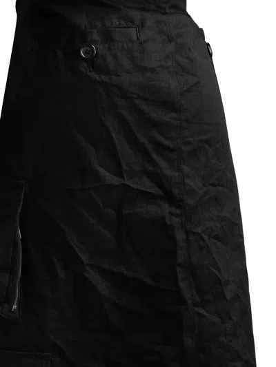 Dolce & Gabbana Mini Skirt Faux Fur Trim Pockets In Black