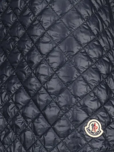 Moncler Womens Quilted Skirt In Blue