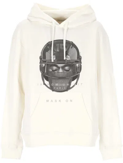 Ih Nom Uh Nit Graphic-print Hoodie In Neutral