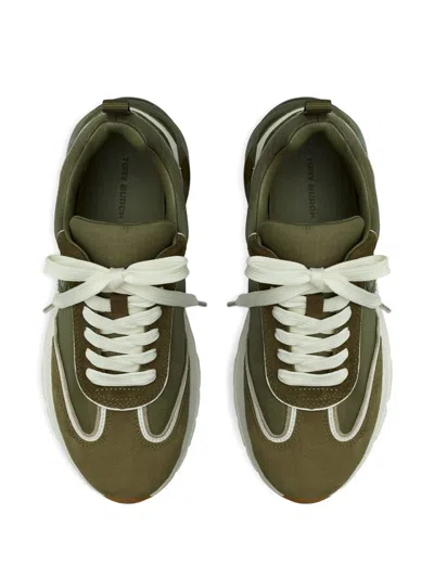 Tory Burch Good Luck Sneakers Contrast Stitching In Multi