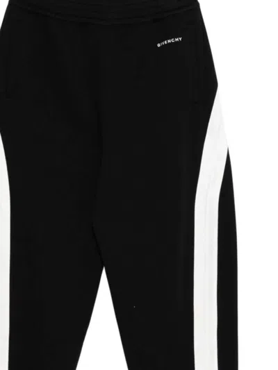 Givenchy Mens Black Open Seam Contrast Cotton-jersey Jogging Bottoms Xl